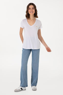 Kad_n Beyaz Basic Ti__rt Sepette S_rpriz _ndirim - U.s. polo assn фото 4