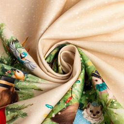 Скатерть новогодняя «Этель» Noble Christmas, 150×180±2 см с ГМВО, 100% хлопок, саржа 190 г/м²