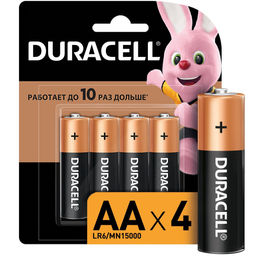 Батарейки Duracell Basic AA LR6 алкалин. 1,5 V 4 шт/упак