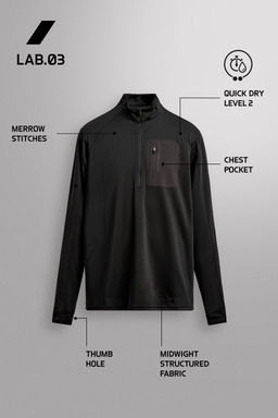 SUDADERA CUELLO CREMALLERA BOLSILLO COMBINADO / Negro - Zara фото 7