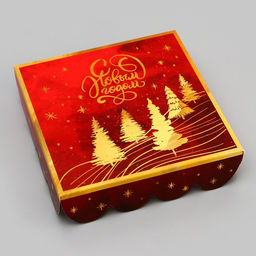 Цена за 5 шт. Коробка для печенья «С Новым годом!», 12×12×3 см