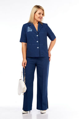 Костюм VILENA 1083-Р синий меланж