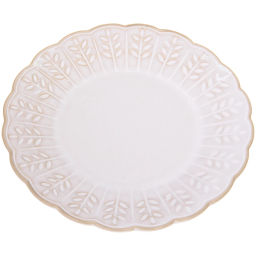 Чайная пара "Верона" (кружка 230мл, блюдце) веточка бежевая