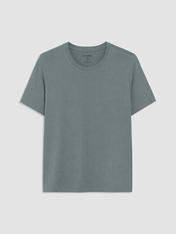 Slim Fit Bisiklet Yaka Erkek Ti??rt