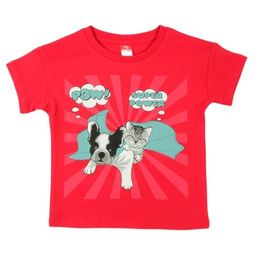 CRB wear/CWK 62503 Футболка для девочки, красный/Ex.Cherubino