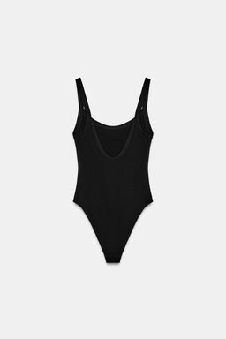 BODY TIRANTES ALGOD?N / Negro - Zara фото 6