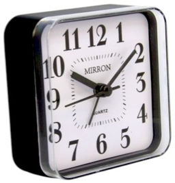 Будильник Mirron кварцевый черный 2659black