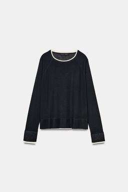 DOUBLE-EFFECT KNIT JUMPER - Zara фото 14