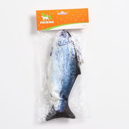Игрушка для кошек Форель с двигающимся хвостом и с USB-зарядкой, 28 см - Пижон фото 7
