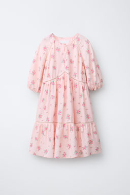 VESTIDO ENTREDOS FLORES / Rosa pastel - Zara фото 2