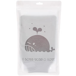 Цена за 2шт. Мочалка-варежка для тела детская "Water Magic - Принцесса", цвет сиреневый, 24,5*14 см (ZIP пакет)