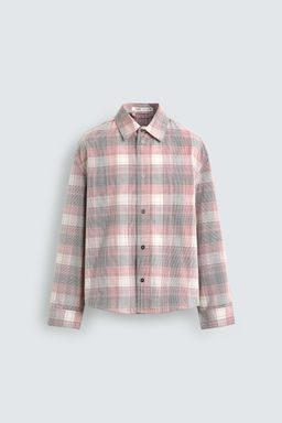 CORDUROY CHECK SHIRT - Zara фото 7