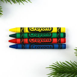 Подарочный набор новогодний, блокнот, карандаши простые 2 шт., восковые мелки «Исполнения желаний»