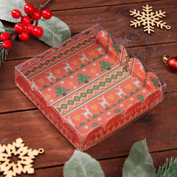 Цена за 5 шт. Коробка для печенья, «Скандинавия», 12×12×3 см