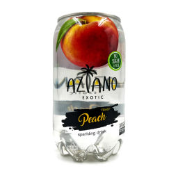 Газированный напиток со вкусом персика Sparkling Aziano (0 ккал), 350 мл Акция