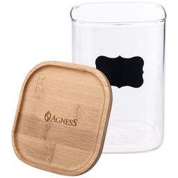 ЕМКОСТЬ ДЛЯ ПИЩЕВЫХ ПРОДУКТОВ AGNESS NATIVE 10.6*10.6*15.7 СМ, 1000 МЛ  фото 3