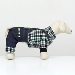 Комбинезон Men, размер S (ДС 25 см, ОГ 35 см, ОШ 25 см), синий - Simaland фото 2