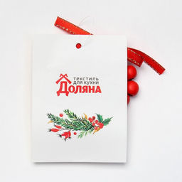 Кольцо для салфеток Бантик, цв. красный, d 5 см, дерево - Доляна фото 5