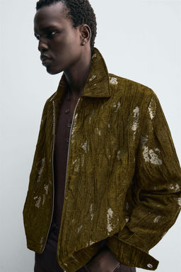 TEXTURED JACQUARD JACKET - Zara фото 5