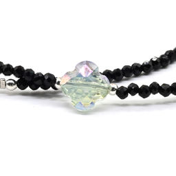 Чокер из шпинели шарик граненый 2мм с подвеской из циркона, 38см Радуга камня  фото 4