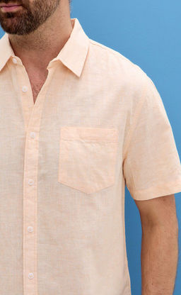 Рубашка к/р лен F111-0450 l.orange - Fine joyce фото 4