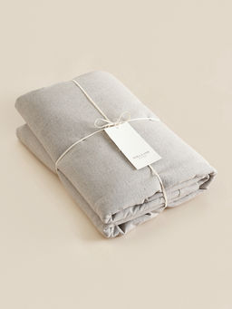 Пододеяльник 2-спальный SL Home Linen collection, 200220 см, серый, полулён - Sima-land home фото 2