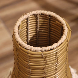 Ваза напольная, 27×27×50 см, плетёная