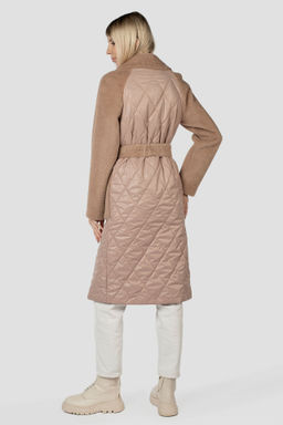 Пальто женское демисезонное (пояс) Утеплитель: Синтепон - El podio фото 5