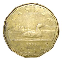 1 доллар 1989 года Канада