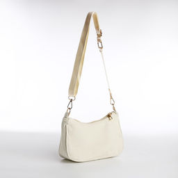 Сумка-багет на молнии, цвет молочный - Nazamok фото 11