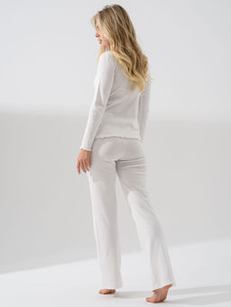 Пижама ажурная рибана 95% хлопок "Ажур" ОПТИМА