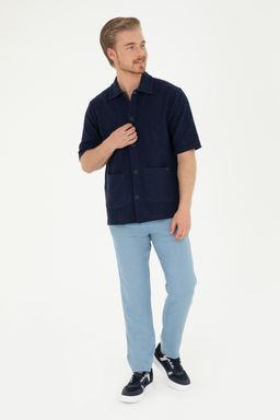 Мужские брюки из парусины цвета индиго - U.s. polo assn фото 7