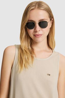 Kad_n A__k Haki Bisiklet Yaka Basic Ti__rt - U.s. polo assn фото 2