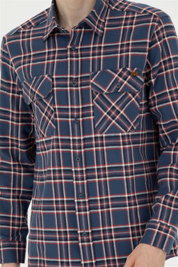 Мужская рубашка с длинным рукавом цвета индиго - U.s. polo assn фото 6