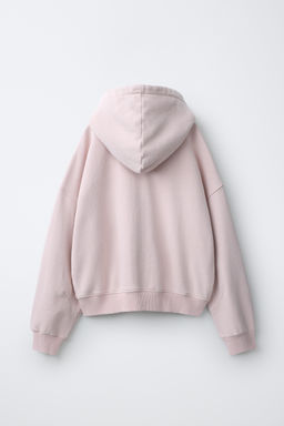 SUDADERA CREMALLERA TACHAS ESTRELLA / Rosa - Zara фото 4