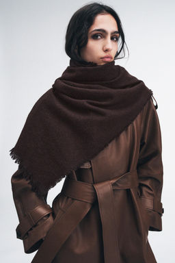 PLAIN SCARF WITH WOOL - Zara фото 6