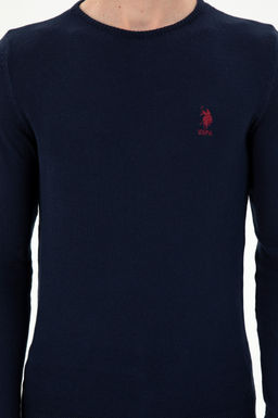 Мужской темно-синий базовый свитер Скидка 30% на трикотаж в корзине - U.s. polo assn фото 6