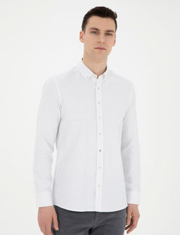 Bej Slim Fit Uzun Kollu G_mlek
