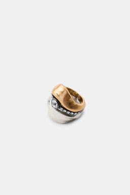 COMBINED JEWEL AND GLITTER RING - Zara фото 3