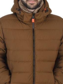 6584 BROWN Куртка мужская зимняя (200 гр. холлофайбер)