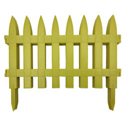 Забор декор. п/эт. 7секц. 36смх3м (желтый)
