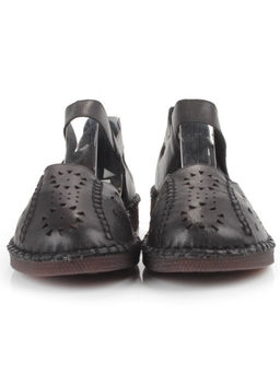 08-5008-1 BLACK Босоножки женские (натуральная кожа)