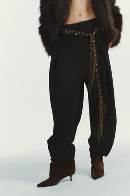 BALLOON PLEATED TROUSERS