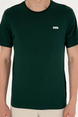 Футболка мужская U.S. Polo Assn. тёмно-зелёная хлопок  фото 6