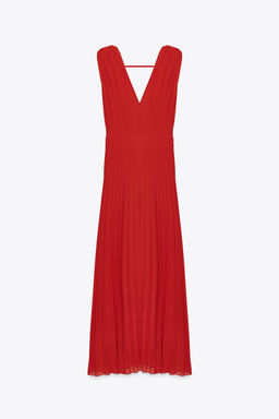 PLEATED MIDI DRESS - Zara фото 4