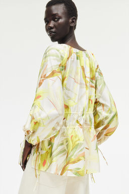 Blusa con cordon de ajuste - H&m фото 5