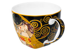 Чашка 250 мл с блюдцем для десерта 20*10*2 см Поцелуй на черном, NEW BONE CHINA - Elan gallery фото 8