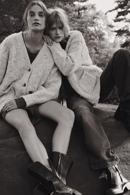 PINCHITA OVERSIZED KNIT CARDIGAN - Zara фото 5