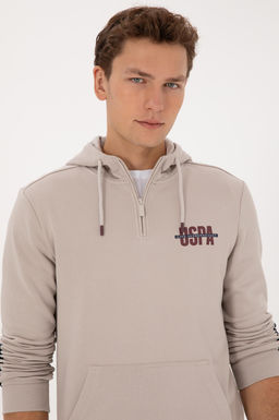 Erkek Regular Fit Yar_m Fermuarl_ Kap__onlu Ta_ Sweatshirt - U.s. polo assn фото 2
