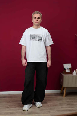 Футболка оверсайз унисекс " Политех" белый